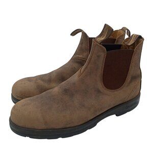 Blundstone 585 Boots Mens AU 13 US 14 Chelsea Leather Slip On Comfort Work Shoes